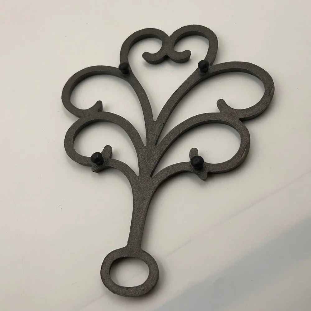Vintage Dansk Cast Iron Scroll Trivet Jens Quistgaard Mid Century Modern Danish